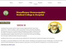 Tablet Screenshot of muzaffarpurhmch.com